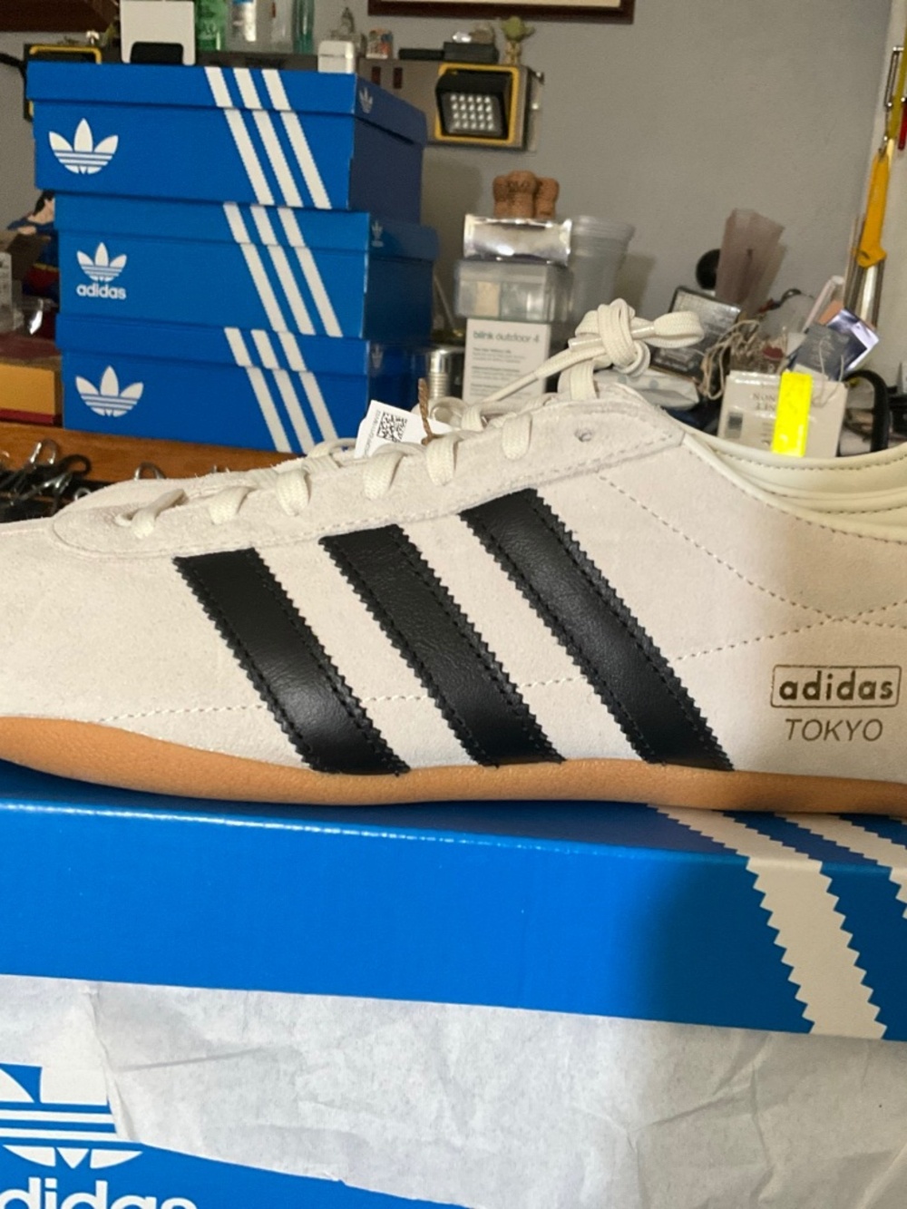 Adidas Originals Tokyo JI0183 Core White/ Cloud Black/ Gum Women's Size 13 NIB